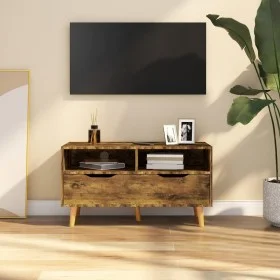 Mueble de TV madera de ingeniería roble ahumado 90x40x48,5 cm de vidaXL, Muebles TV - Ref: Foro24-326785, Precio: 86,24 €, De...