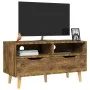 Mueble de TV madera de ingeniería roble ahumado 90x40x48,5 cm de vidaXL, Muebles TV - Ref: Foro24-326785, Precio: 86,24 €, De...