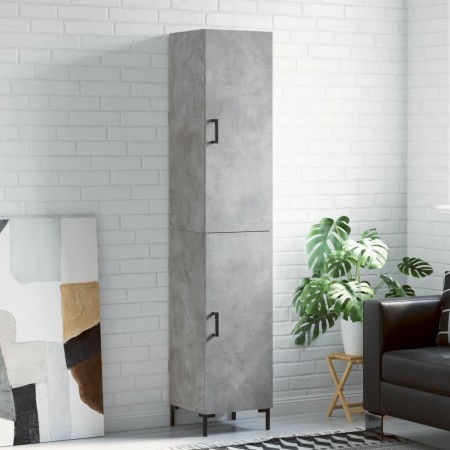 Aparador de madera contrachapada gris hormigón 34,5x34x180 cm by vidaXL, Sideboards - Ref: Foro24-3198789, Price: 98,53 €, Di...