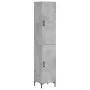 Aparador de madera contrachapada gris hormigón 34,5x34x180 cm by vidaXL, Sideboards - Ref: Foro24-3198789, Price: 97,67 €, Di...