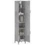 Aparador de madera contrachapada gris hormigón 34,5x34x180 cm by vidaXL, Sideboards - Ref: Foro24-3198789, Price: 97,67 €, Di...