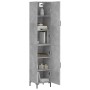 Aparador de madera contrachapada gris hormigón 34,5x34x180 cm by vidaXL, Sideboards - Ref: Foro24-3198789, Price: 98,53 €, Di...