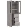 Aparador alto madera contrachapada gris sonoma 69,5x34x180 cm de vidaXL, Aparadores - Ref: Foro24-3198463, Precio: 174,22 €, ...