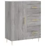 Aparador alto madera contrachapada gris sonoma 69,5x34x180 cm de vidaXL, Aparadores - Ref: Foro24-3198463, Precio: 174,22 €, ...