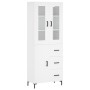 Aparador alto madera contrachapada blanco 69,5x34x180 cm by vidaXL, Sideboards - Ref: Foro24-3198465, Price: 191,19 €, Discou...