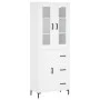 Aparador alto madera contrachapada blanco 69,5x34x180 cm de vidaXL, Aparadores - Ref: Foro24-3198465, Precio: 180,98 €, Descu...