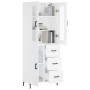 Aparador alto madera contrachapada blanco 69,5x34x180 cm by vidaXL, Sideboards - Ref: Foro24-3198465, Price: 191,19 €, Discou...
