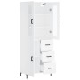Aparador alto madera contrachapada blanco 69,5x34x180 cm by vidaXL, Sideboards - Ref: Foro24-3198465, Price: 191,19 €, Discou...