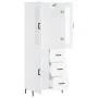 Aparador alto madera contrachapada blanco 69,5x34x180 cm de vidaXL, Aparadores - Ref: Foro24-3198465, Precio: 180,98 €, Descu...