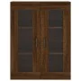 Aparador alto madera contrachapada marrón roble 69,5x34x180 cm de vidaXL, Aparadores - Ref: Foro24-3198472, Precio: 177,22 €,...