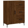Tall oak brown plywood sideboard 69.5x34x180 cm by vidaXL, Sideboards - Ref: Foro24-3198472, Price: 179,76 €, Discount: %