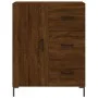 Aparador alto madera contrachapada marrón roble 69,5x34x180 cm de vidaXL, Aparadores - Ref: Foro24-3198472, Precio: 177,22 €,...