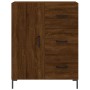 Tall oak brown plywood sideboard 69.5x34x180 cm by vidaXL, Sideboards - Ref: Foro24-3198472, Price: 179,76 €, Discount: %