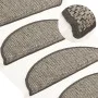 Selbstklebende Sisal-Stufenmatte 15 Stück Anthrazit 65x21x4cm von vidaXL, Treppenmatten - Ref: Foro24-326872, Preis: 82,39 €,...