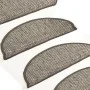 Selbstklebende Sisal-Stufenmatte 15 Stück Anthrazit 65x21x4cm von vidaXL, Treppenmatten - Ref: Foro24-326872, Preis: 82,39 €,...