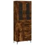 Hohes Sideboard aus geräuchertem Eichensperrholz, 69,5 x 34 x 180 cm von vidaXL, Sideboards - Ref: Foro24-3198470, Preis: 176...