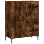 Aparador alto madera contrachapada roble ahumado 69,5x34x180 cm de vidaXL, Aparadores - Ref: Foro24-3198470, Precio: 185,74 €...