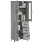 Aparador alto madera contrachapada gris sonoma 69,5x34x180 cm de vidaXL, Aparadores - Ref: Foro24-3198471, Precio: 185,72 €, ...