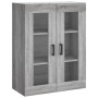 Aparador alto madera contrachapada gris sonoma 69,5x34x180 cm de vidaXL, Aparadores - Ref: Foro24-3198471, Precio: 185,72 €, ...