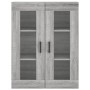 Aparador alto madera contrachapada gris sonoma 69,5x34x180 cm de vidaXL, Aparadores - Ref: Foro24-3198471, Precio: 185,72 €, ...