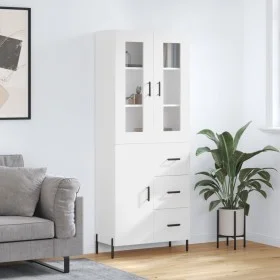 Aparador alto madera contrachapada blanco 69,5x34x180 cm by vidaXL, Sideboards - Ref: Foro24-3198473, Price: 191,00 €, Discou...