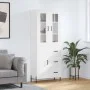 Aparador alto madera contrachapada blanco 69,5x34x180 cm by vidaXL, Sideboards - Ref: Foro24-3198473, Price: 191,00 €, Discou...