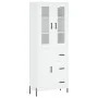 Aparador alto madera contrachapada blanco 69,5x34x180 cm by vidaXL, Sideboards - Ref: Foro24-3198473, Price: 191,00 €, Discou...