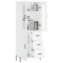 Aparador alto madera contrachapada blanco 69,5x34x180 cm by vidaXL, Sideboards - Ref: Foro24-3198473, Price: 191,00 €, Discou...