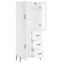 Aparador alto madera contrachapada blanco 69,5x34x180 cm de vidaXL, Aparadores - Ref: Foro24-3198473, Precio: 196,44 €, Descu...