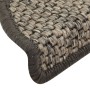 Selbstklebende Sisal-Stufenmatte 15 Stück Anthrazit 65x21x4cm von vidaXL, Treppenmatten - Ref: Foro24-326872, Preis: 83,76 €,...