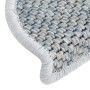 Selbstklebende Sisal-Stufenmatte 15 Stück blau 65x21x4 cm von vidaXL, Treppenmatten - Ref: Foro24-326874, Preis: 91,51 €, Rab...