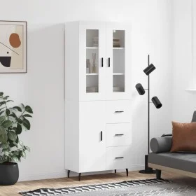Hohes Sideboard Sperrholz weiß 69,5x34x180 cm von vidaXL, Sideboards - Ref: Foro24-3198481, Preis: 185,43 €, Rabatt: %