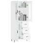 Hohes Sideboard Sperrholz weiß 69,5x34x180 cm von vidaXL, Sideboards - Ref: Foro24-3198481, Preis: 185,43 €, Rabatt: %