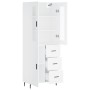 Aparador alto madera contrachapada blanco 69,5x34x180 cm de vidaXL, Aparadores - Ref: Foro24-3198481, Precio: 190,43 €, Descu...