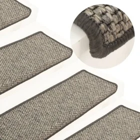 Selbstklebende Treppenmatte, 15 Stück, grau und beige, 65x21x4cm. von vidaXL, Treppenmatten - Ref: Foro24-326884, Preis: 103,...