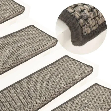Selbstklebende Treppenmatte, 15 Stück, grau und beige, 65x21x4cm. von vidaXL, Treppenmatten - Ref: Foro24-326884, Preis: 103,...