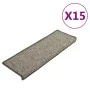 Selbstklebende Treppenmatte, 15 Stück, grau und beige, 65x21x4cm. von vidaXL, Treppenmatten - Ref: Foro24-326884, Preis: 103,...