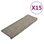 Selbstklebende Treppenmatte, 15 Stück, grau und beige, 65x21x4cm. von vidaXL, Treppenmatten - Ref: Foro24-326884, Preis: 105,...