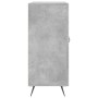 Aparador de madera de ingeniería gris hormigón 90x34x80 cm