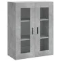 Aparador alto madera contrachapada gris hormigón 69,5x34x180 cm de vidaXL, Aparadores - Ref: Foro24-3198485, Precio: 169,22 €...