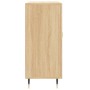 Aparador de madera de ingeniería roble Sonoma 90x34x80 cm