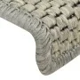 Selbstklebende Sisal-Stufenmatte 15 Stück grau 65x21x4 cm von vidaXL, Treppenmatten - Ref: Foro24-326887, Preis: 101,14 €, Ra...
