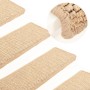 Selbstklebende Sisal-Leitermatte 15 Stück beige 65x21x4 cm von vidaXL, Treppenmatten - Ref: Foro24-326892, Preis: 112,78 €, R...