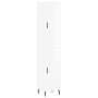 Tall white glossy plywood sideboard 34.5x34x180 cm by vidaXL, Sideboards - Ref: Foro24-3198803, Price: 117,35 €, Discount: %