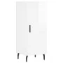 Aparador alto madera contrachapada blanco brillo 34,5x34x180 cm de vidaXL, Aparadores - Ref: Foro24-3198803, Precio: 115,80 €...
