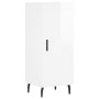 Tall white glossy plywood sideboard 34.5x34x180 cm by vidaXL, Sideboards - Ref: Foro24-3198803, Price: 117,35 €, Discount: %
