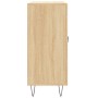 Aparador de madera de ingeniería roble Sonoma 90x34x80 cm