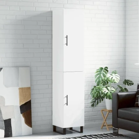 Tall white plywood sideboard 34.5x34x180 cm by vidaXL, Sideboards - Ref: Foro24-3198809, Price: 130,01 €, Discount: %