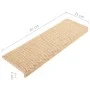 Self-adhesive sisal stair tread mat, set of 15 in beige, 65x21x4 cm by vidaXL, Stair mats - Ref: Foro24-326892, Price: 105,66...