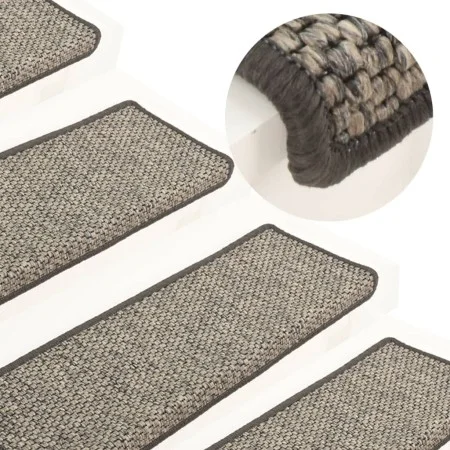 Selbstklebende Stufenmatte 15 Einheiten graubeige 65x21x4cm von vidaXL, Treppenmatten - Ref: Foro24-326906, Preis: 107,16 €, ...